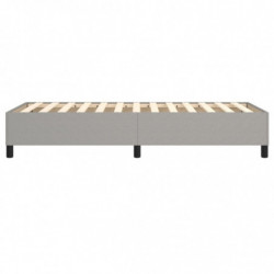 Boxspringbett Hellgrau 80x200 cm Stoff