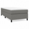 Boxspringbett Dunkelgrau 80x200 cm Stoff