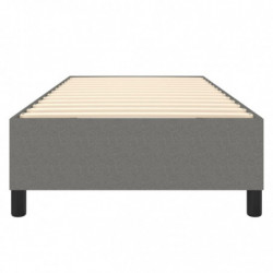 Boxspringbett Dunkelgrau 80x200 cm Stoff