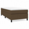 Boxspringbett Dunkelbraun 80x200 cm Stoff