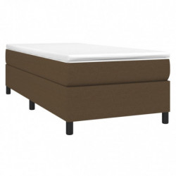 Boxspringbett Dunkelbraun 80x200 cm Stoff