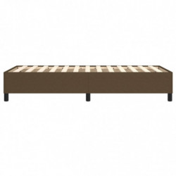 Boxspringbett Dunkelbraun 80x200 cm Stoff