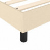 Boxspringbett Creme 80x200 cm Stoff