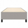 Boxspringbett Hellgrau 90x190 cm Stoff