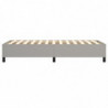 Boxspringbett Hellgrau 90x190 cm Stoff