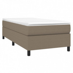 Boxspringbett Taupe 90x190 cm Stoff