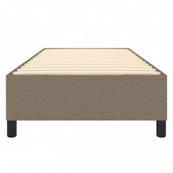 Boxspringbett Taupe 90x190 cm Stoff