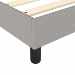 Boxspringbett Hellgrau 90x200 cm Stoff