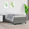 Boxspringbett Dunkelgrau 90x200 cm Stoff