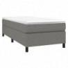 Boxspringbett Dunkelgrau 90x200 cm Stoff