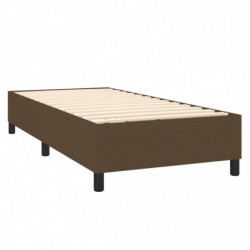 Boxspringbett Dunkelbraun 90x200 cm Stoff