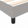 Boxspringbett Hellgrau 100x200 cm Stoff