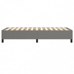 Boxspringbett Dunkelgrau 100x200 cm Stoff