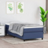 Boxspringbett Blau 100x200 cm Stoff