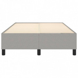 Boxspringbett Hellgrau 120x200 cm Stoff