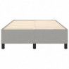 Boxspringbett Hellgrau 120x200 cm Stoff