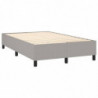 Boxspringbett Hellgrau 120x200 cm Stoff