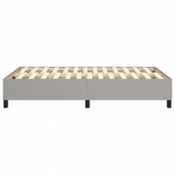 Boxspringbett Hellgrau 120x200 cm Stoff