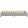 Boxspringbett Hellgrau 120x200 cm Stoff