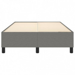 Boxspringbett Dunkelgrau 120x200 cm Stoff