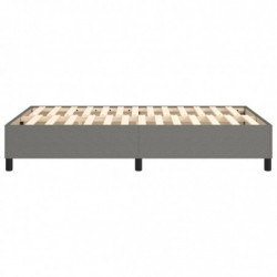 Boxspringbett Dunkelgrau 120x200 cm Stoff