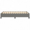 Boxspringbett Dunkelgrau 120x200 cm Stoff