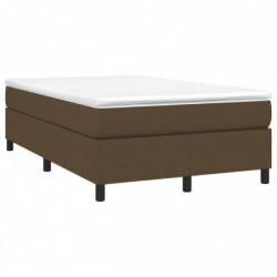 Boxspringbett Dunkelbraun 120x200 cm Stoff