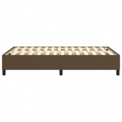 Boxspringbett Dunkelbraun 120x200 cm Stoff