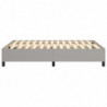 Boxspringbett Hellgrau 140x190 cm Stoff