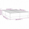 Boxspringbett Hellgrau 140x190 cm Stoff