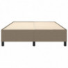 Boxspringbett Taupe 140x190 cm Stoff