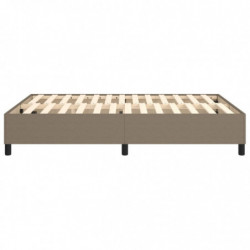 Boxspringbett Taupe 140x190 cm Stoff