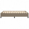 Boxspringbett Taupe 140x190 cm Stoff