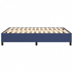 Boxspringbett Blau 140x190 cm Stoff