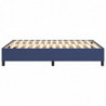 Boxspringbett Blau 140x190 cm Stoff