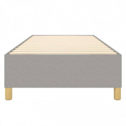 Boxspringbett Hellgrau 90x200 cm Stoff