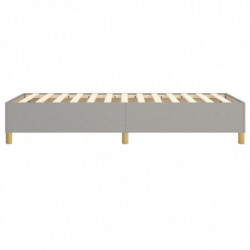 Boxspringbett Hellgrau 90x200 cm Stoff