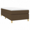 Boxspringbett Dunkelbraun 90x200 cm Stoff