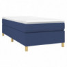 Boxspringbett Blau 90x200 cm Stoff