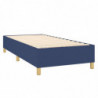 Boxspringbett Blau 90x200 cm Stoff