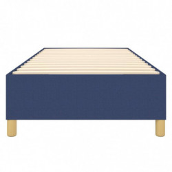 Boxspringbett Blau 90x200 cm Stoff