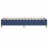 Boxspringbett Blau 90x200 cm Stoff