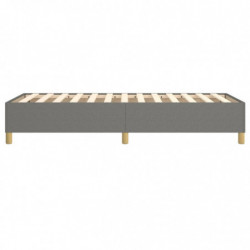 Boxspringbett Dunkelgrau 100x200 cm Stoff