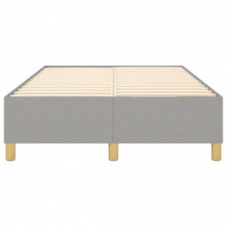 Boxspringbett Hellgrau 120x200 cm Stoff