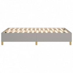 Boxspringbett Hellgrau 120x200 cm Stoff