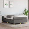 Boxspringbett Dunkelgrau 120x200 cm Stoff