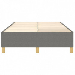 Boxspringbett Dunkelgrau 120x200 cm Stoff