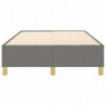 Boxspringbett Dunkelgrau 120x200 cm Stoff