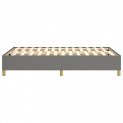 Boxspringbett Dunkelgrau 120x200 cm Stoff