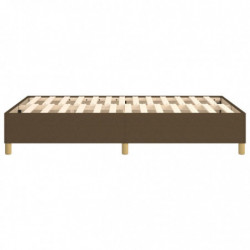 Boxspringbett Dunkelbraun 120x200 cm Stoff